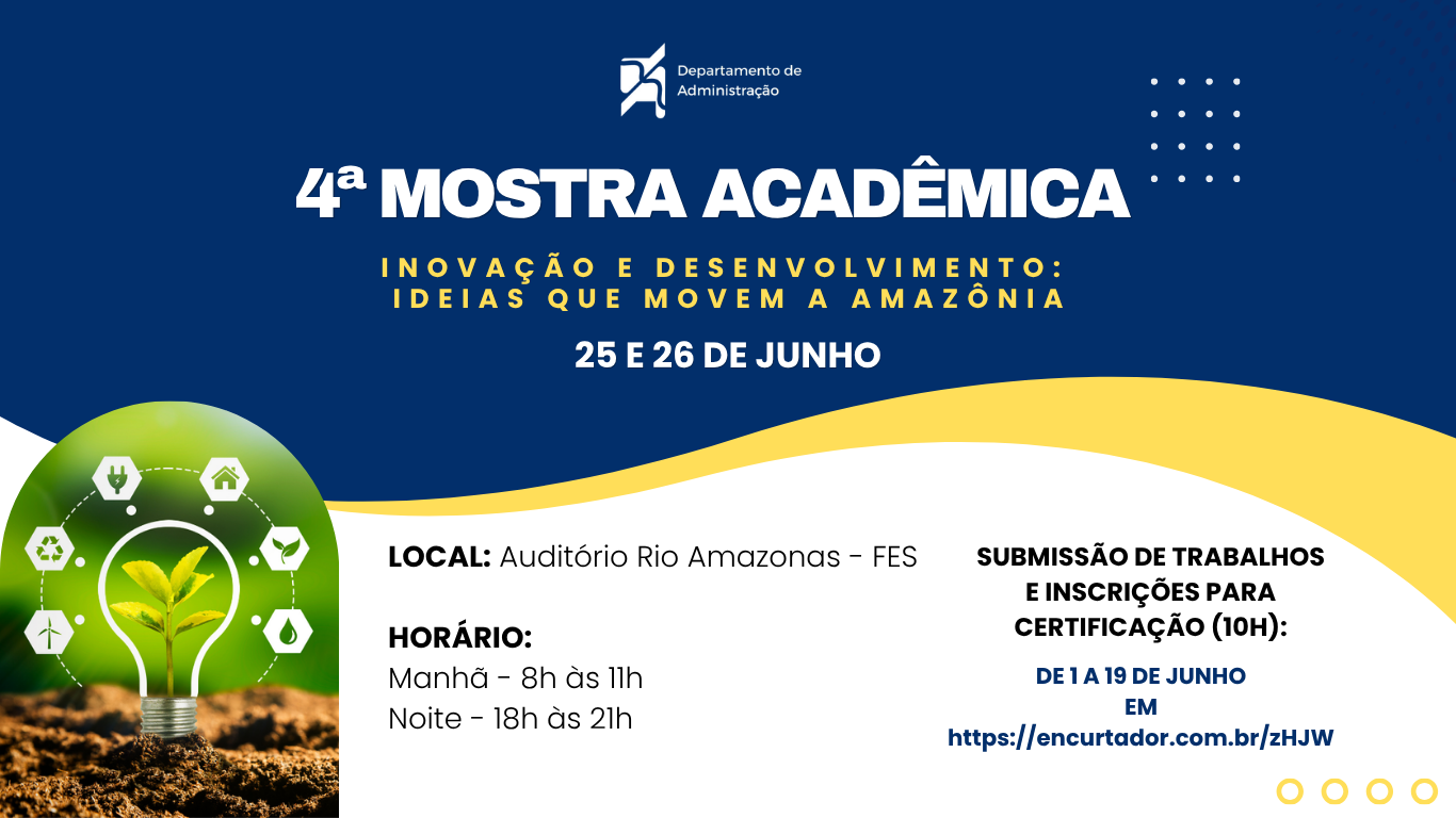 4ª Mostra Acadêmica do Departamento de Administração
