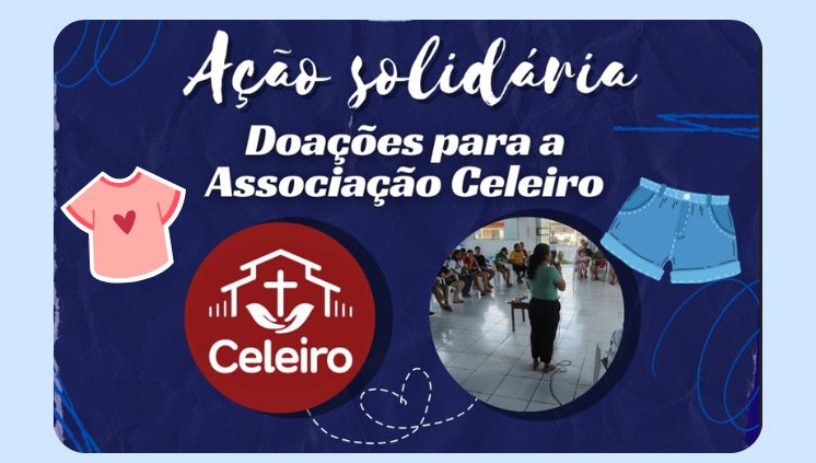 O PET administração promove Ação Solidária - Doações para associação Celeiro