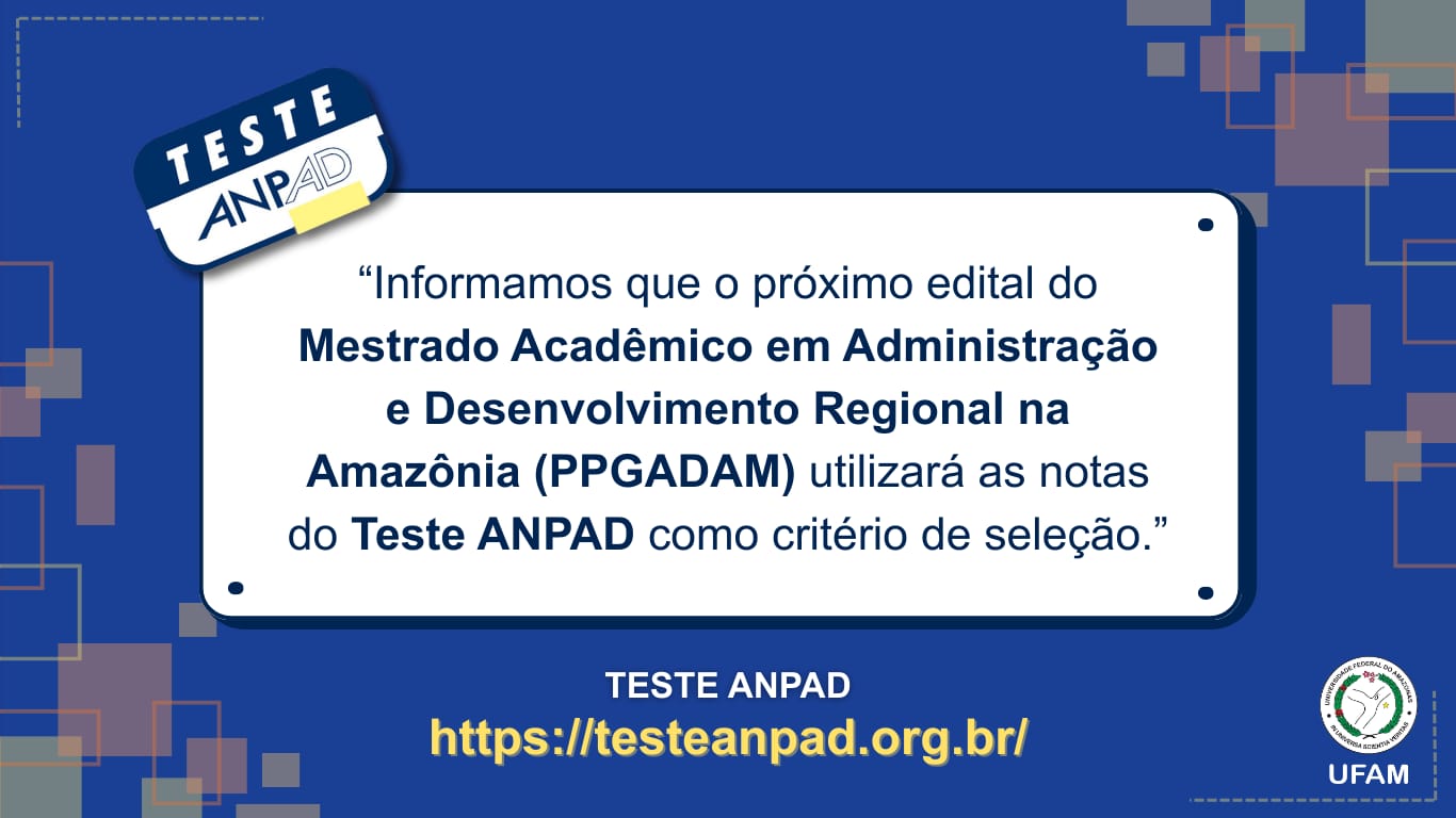PPGAM - Informações sobre seleção